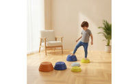 5 Pieces Balance Stepping Stones Colorful Stepping Stones with Anti-Slip Pads Sensory Toy Low-Height Play Set Stackable