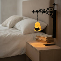 Bookshelf Light Compact Wall Lamp with Chain Matte for Bedroom