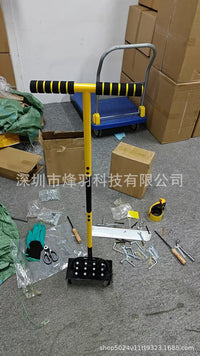 Lawn Aerator and Soil Loosener 2-in-1 Standing Garden Tool for Turning Soil