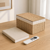 Clothing Storage Paper Basket Khaki With Handle Extra Large Storage Basket Living Room Storage Organizer
