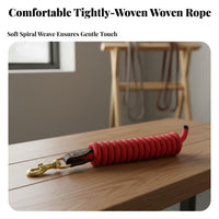 Horse Lead with Brass Snap Long-Lasting Equestrian Lead Line Livestock Equipment Reinforced Hand-Ergonomic for Riders, Stable
