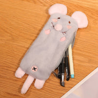 Cute Pencil Case Versatile Soft Animal Pencil Case Cartoon Character Storage Bag for Kids