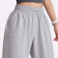Joggers for Women with High Waist and Pockets, Ladies Trousers with Tapered Leg for Loungewear and Work, Baggy Elasticated