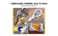 High Load Capacity Fire Escape Rope Ladder Easy to Keep Non-Slip Resin Rung Ladder Lightweight Sturdy Design for Building Residents, Homeowners, Office Workers, Home, School