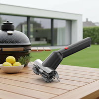 Steel Wire Power Brush Long Handle Rechargeable Barbecue Cleaner for Camping