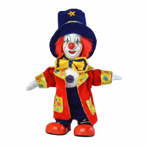 Porcelain Clown Doll Souvenir Gift Handmade Porcelain Clown Poseable Limbs
