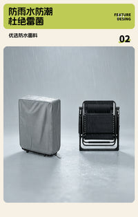 Portable Folding Chair with Rain Cover and Storage Bag