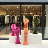 Hat Display Mannequin Head with Pin-Insertable Surface for Accessories