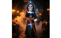 Freestanding Inflatable Grave Reaper Outdoor Inflatable Skull Reaper with Sickle Oversized Yard Decoration Lightweight