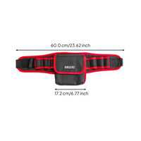 Durable tool pouch with belt