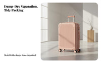 Rolling Suitcase Silent Wheels Trolley Case Sturdy for Vacation, Men, Travelers