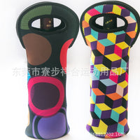 Neoprene 2-Bottle Wine Carrier Tote for 750ml Bottles, Insulated Reusable Champagne Protector Bag