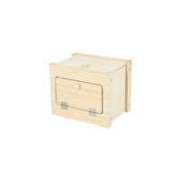 Solid Wood Wooden Bird Hatching Box Warm and Secure Pet Supply Includes Perch for Aviary