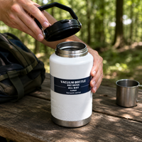 Large Capacity 304 Stainless Steel Vacuum Insulated Water Bottle with Handle for Outdoor Sports