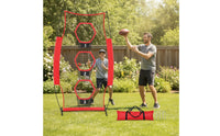 Football Throwing Net with Target Pockets Easy Setup Football Throwing Net with Carry Bag Heavy-Duty   for Coaches, outdoor