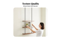 Ceiling-Suspended Single Shelf Minimalist Design unobstructed Shelving single-tier Decorative