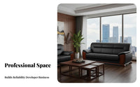 3-Piece Reception Sofa Set Modern Chinese artistic Sectional Sofa Set managerial Design Office Furniture for managerials, Clients, Lobby, Waiting Room