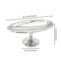 Pedestal Dessert Cup Shallow Bowl Stainless Steel Sundae Dish Reflective Surface Tableware
