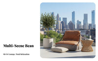 Unstructured Lounge Chair modern aesthetic Lazy Sofa Soft Seating Lightweight & Portable for Readers, Students, Living Room