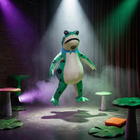 Battery-Powered Inflatable Frog Costume Quick Inflation Frog Cosplay Suit Lightweight for Party