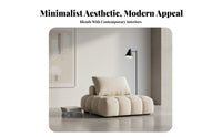 Modern Minimalist Design plump Accent Chair distinctive plump Shape Upholstered Armchair Space-Saving Single Sofa Soft Upholstery for Homeowners, Individuals, Living Room, Balcony, Apartment, perusing corner