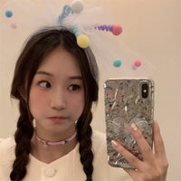 Fluffy Ball Veil Clip Cute Tulle Headpiece Clip Photo Prop for Women