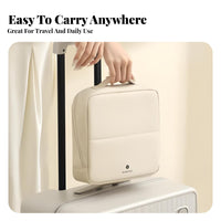 Wide Opening Portable Travel Makeup Bag Adjustable Dividers Large Capacity Makeup Bag Long-Lasting for Travelers, Daily Use, Vacation