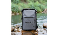 Roll-Top Backpack Wipe-Clean Waterproof Backpack Rolltop Rucksack Lightweight Daypack Heavy-Duty for Hikers, Hiking, Commuting
