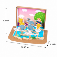 Story Box Craft Kits for Kids 4-6, DIY Paper Craft Kit for Creative Storytelling, Multicolored Cardboard Craft Kits for Rainy Afternoons
