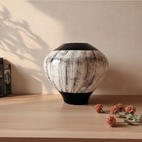 Decorative Vase Sculptural Tabletop Vase Irregular for Entryway, Decorators