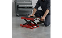 Motorcycle Scissor Lift Jack Non-Slip Motorcycle Lift Jack Manual for Mechanics, Riders, Garage, Workshop