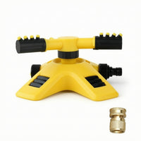 Sprinkler with Brass Adapter Automatic Rotating Sprinkler 360-Degree for Nursery