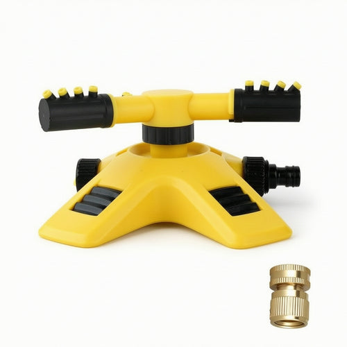 Sprinkler with Brass Adapter Automatic Rotating Sprinkler 360-Degree for Nursery