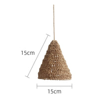 Rope Suspension Light Shade Handmade Boho Lampshade Vintage for Restaurant