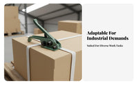 Labor-Saving Woven Strap Tensioning Tool Easy Operation Manual Strapping Tensioner Heavy Duty for Warehouse, Shipping