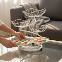 Tiered Fruit Basket Decorative Multi-Layer Snack Basket Space Saving