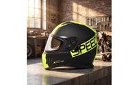 Aerodynamic Full Coverage Helmet | Breathable, Helmet with Dual Visor, for Motorcycle Riding