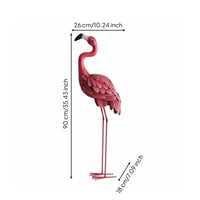 Flamingos Statue Eye-Catching Roseate Bird Ornament Photo Prop for Garden, Wedding