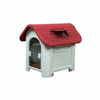 Year-Round Use Weatherproof Dog House Rainproof Pitched Roof Dog House Insulated Outdoor Pet Shelter Robust Construction for Dogs, Feline Owners, Outdoors, Backyard, Garden, Patio