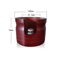 Coffee Machine Base Wooden Tamper Holder Espresso Portafilter Stand Adjustable Height Natural Solid Wood Stable Tamping Suitable for Home Barista Commercial Cafe