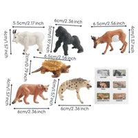 Jungles Animal Playset Realistic Animal Model Wildlife Figure Set for Kids, Classroom, Home Education, Playroom