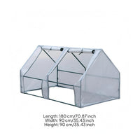 Mini Greenhouse Peaked Roof Plant Mesh Cover Front Openings
