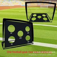 Portable 2-in-1 Five-Hole Soccer Goal with 420D Oxford Cloth, Easy Assembly, Foldable
