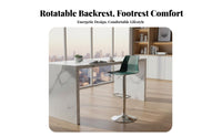 Adjustable rotating Stool with rear supportrest Modern Minimalist Seating Furniture