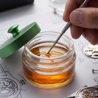 Watch Repair Oil Jar Workshop-Grade Glass Jar with Lid Container for Workbench