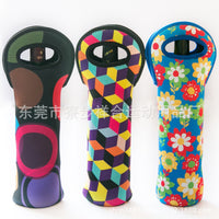Neoprene 2-Bottle Wine Carrier Tote for 750ml Bottles, Insulated Reusable Champagne Protector Bag