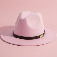 Fedora Hats for Women and Men with Removable Band, Polyester Felt Sun for Beach and Travel, Classic Flat Design, Adults