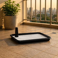 Dog Toilet Tray Raised Rim Pet Care Washable