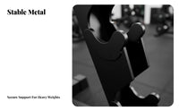 Commercial Grade Dumbbell Storage Rack Heavy-Duty Tiered Weight Rack Multi-Tier Design Unrestricted Weight Stand Space-Saving for Gym Owners