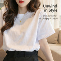 Womens Tops Oversized T Shirts for UK with 95% Material, Ladies with Loose Fit for Summer Wear, Breathable Base Layer Tees